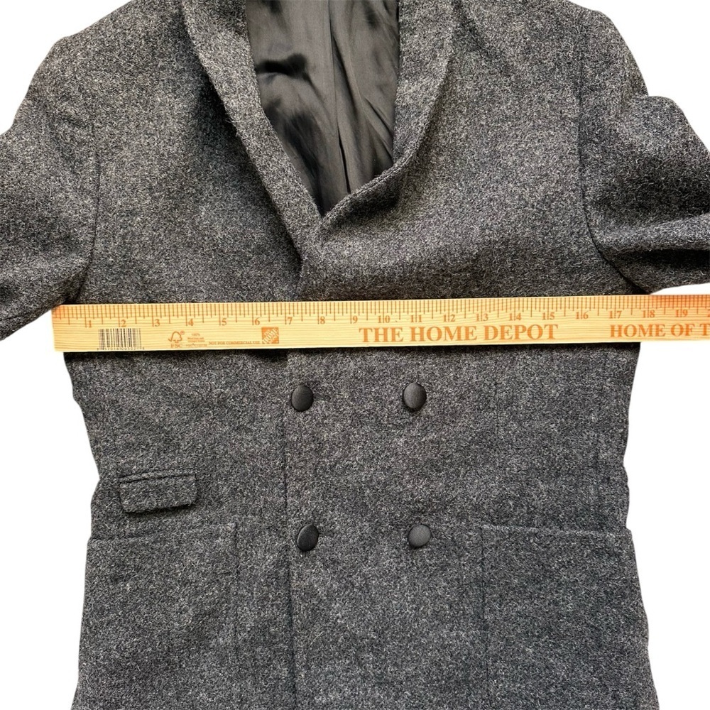 ASOS Women’s Gray Wool Double Breasted Blazer Jacket Size EU 36 US 6 - Picture 7 of 8